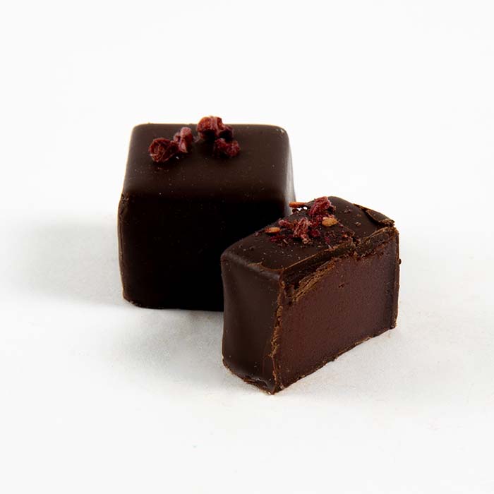 Raspberry Caramel Truffles