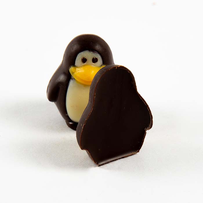 Solid Dark Chocolate Penguin Truffles