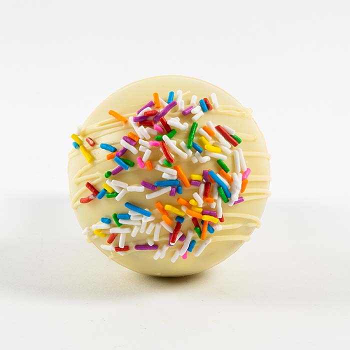 Wholesale Hot Chocolate Bomb — Birthday Cake White Chocolate